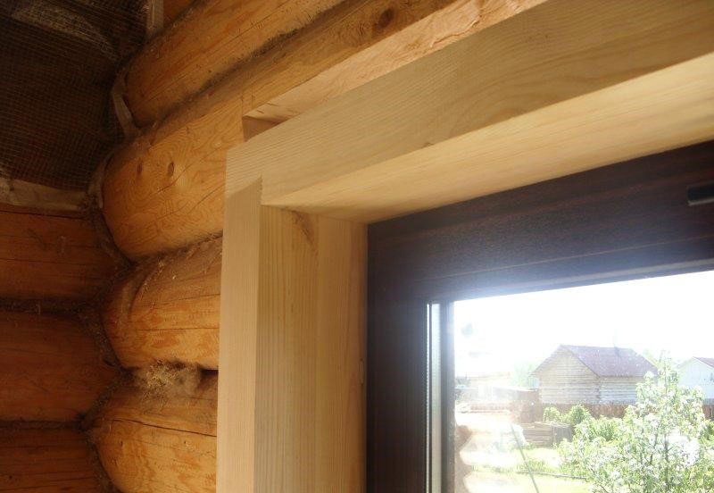 Откосы на окна в деревянном доме: как отделать своими руками