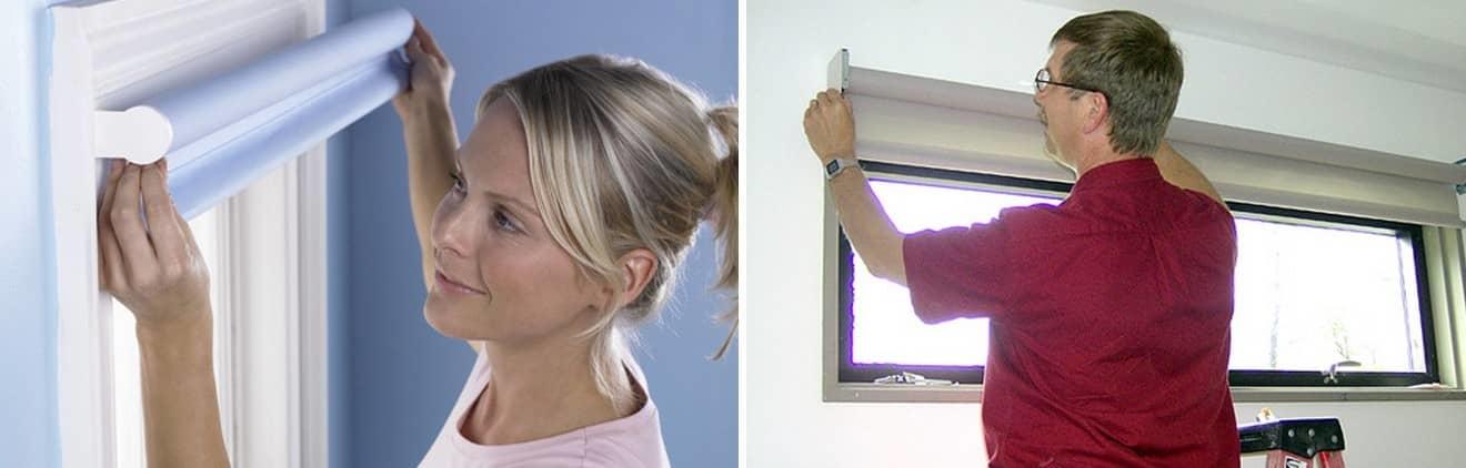 Иногда готовые рулонные шторы не всегда подходят под размер окна, в этом случае перед их установкой следует уменьшить их ширину