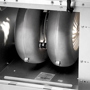 Для понижения уровня шума вытяжек производители устанавливают несколько вентиляторов
