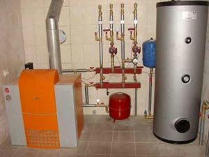 Смонтированная система отопления 
