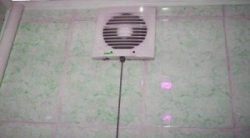 Установка вентилятора в ванной комнате