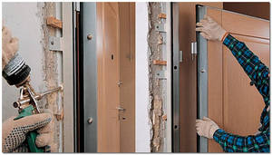 Как установить металлическую входную дверь в квартиру