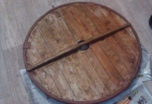 Изготовление круглого щита викингов, древнерусского щита