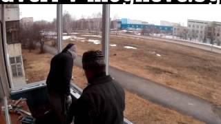 Монтаж алюминиевой балконной рамы Могилев и область.